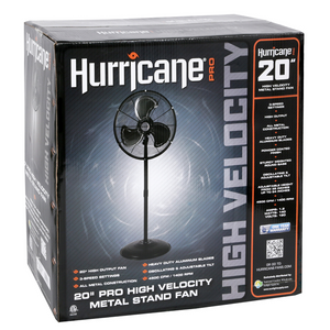 Hurricane - Pro High Velocity Oscillating Metal Stand Fan 20"