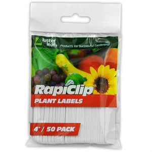 Luster Leaf - Rapiclip Plastic Plant Labels  4" 50pk