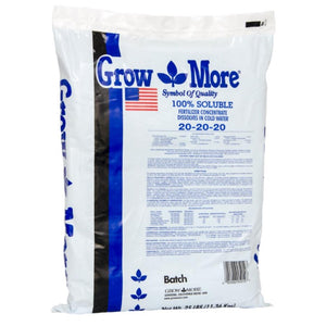 Grow More - Water Soluble 20-20-20, 25 lbs