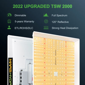 Mars Hydro - TSW 2000 Full Spectrum 300W Dimming LED Grow Light