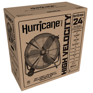Hurricane - Pro Heavy Duty Adjustable Tilt Drum Fan 24"