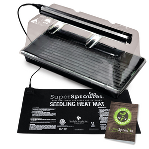 Super Sprouter - Premium Heated Propagation Kit w/ T5 Light