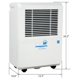 Ideal-Air - Dehumidifier 30 Pint - Up to 50 Pints Per Day