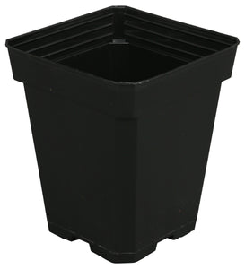 Gro Pro - Black Plastic Pot 5" x 5" x 6.5"