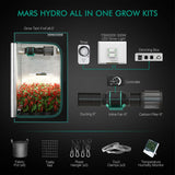 Mars Hydro - TSW 2000 LED Grow Light + 4'x4' Indoor Complete Grow Tent Kit